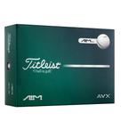 Bola de golfe Titleist AVX AIM com baixo spin e toque macio