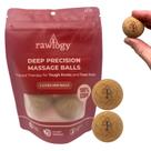 Bola de massagem de cortiça Rawlogy de 1,4 polegadas, pacote com 2 leves