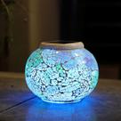Bola de mosaico de vidro movida a energia solar LED Garden Lights WSGift