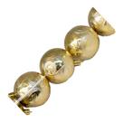 Bola de natal 6cm arabesco 3d dourada - 6 unid Bola de natal 6cm arabesco 3d dourada - 6 unid