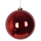 Bola de Natal gigante vermelha metalizada Grillo 20 cm