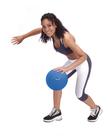 Bola de Peso 1kg MedBall 23cm Azul Gymnic Italiana Treino Esportivo Funcional