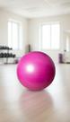 Bola de Pilates 55cm Rosa com Bomba de Ar