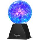 Bola de plasma Theefun Blue Plasma Ball 15 cm sensível ao toque e ao som