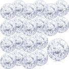 Bola de praia Zhanmai Mini Glitter, 20 peças, 20 cm, inflável