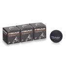 Bola de Squash Head Tournament Preta - Pack com 3 Unidades Bola de Squash Head Tournament Preta - Pack com 3 Unidades