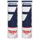 Bola de Tênis Babolat Team Clay Tubo em Lata com 4 Bolas Pack com 02 Tubos
