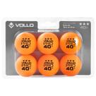 Bola de Tênis de Mesa Ping-Pong Laranja 3 Estrelas 6 Unidades Vollo