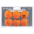 Bola de Tênis de Mesa Vollo 3 Estrelas com 06 Unidades Laranja Bola de Tênis de Mesa Vollo 3 Estrelas com 06 Unidades Laranja