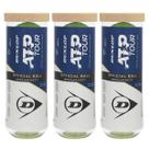 Bola de Tênis Dunlop ATP - Pack com 3 tubos