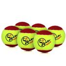Bola de Tênis Spin Macia 25 Soft 9B Pack com 06 Bolas Amarelo e Vermelho Bola de Tênis Spin Macia 25 Soft 9B Pack com 06 Bolas Amarelo e Vermelho