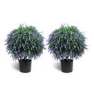Bola de topiaria artificial de lavanda Sunnyglade 55 cm resistente a UV