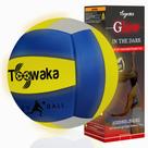 Bola de vôlei Toowaka que brilha no escuro com LED, tamanho oficial juvenil Bola de vôlei Toowaka que brilha no escuro com LED, tamanho oficial juvenil