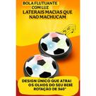 Bola Disco Futebol Flutuante Deslizante Com Luz Ñ Danifica Movéis 14cm Brinquedo Infantil Divertido