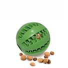 Bola dispensadora de guloseimas para cães Dental Chew Toy Green Rubber