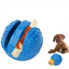 Bola dispensadora de guloseimas para cães TPR Chew Toy azul 6,5 cm