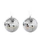 Bola Espelhada Prateada 4D 20PCS Decoração Para Árvore De Natal Para Festas Casamentos Dança Música