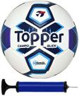 Bola Futebol Campo Topper Slick Hybrid Oficial + Bomba de Ar