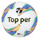 Bola Futebol de Campo Topper Samba Pro - Branco e Azul