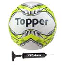 Bola Futebol de Campo Topper Slick Fusionada Oficial + Bomba de Ar