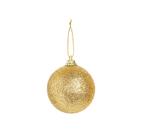 Bola Glitter Ouro 04cm - 12 unidades - Cromus Natal