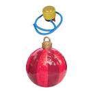 Bola inflable genérica de Navidad, bola navideña de PVC roja de 50 cm Bola inflable genérica de Navidad, bola navideña de PVC roja de 50 cm