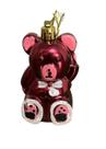 Bola Natal Formato Urso Vermelho-Kit 4 Unidades Decoração
