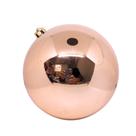 Bola Natal Gigante Rosê Lisa 20cm - Bela Flor Bola Natal Gigante Rosê Lisa 20cm - Bela Flor