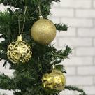 Bola Natal Nº6 Decorada Ouro Com 9 - RIO MASTER