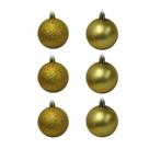 Bola Natalina 7cm Dourada c6 wincy natal