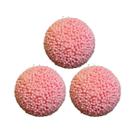 Bola Natalina 8cm C/6 Rosa Chiclete Natal Cromus Bola Natalina 8cm C/6 Rosa Chiclete Natal Cromus