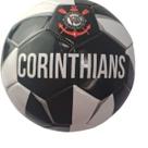 Bola Oficial Campo Corinthians Preta Licenciada Costurada