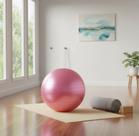 Bola Para Exercicios Posturais Pilates Yoga Fisioterapia Gym Ball Abdominal 50cm 150kg Pink