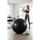 Bola Pilates 55cm Preto Yoga, Abdominal, Gym Bomba Bola Pilates 55cm Preto Yoga, Abdominal, Gym Bomba