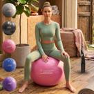 Bola Pilates Yoga Fisioterapia Exercícios Funcional Gestante Grande 55cm Emborrachada Resistente