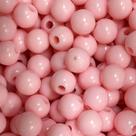 Bola Plástica Leitosa Miçanga 8mm 100g 400 Bolinhas Sortidas