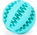 Bola Porta Petisco Multifuncional Escova Mordedor Pet Ball Azul