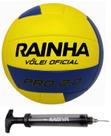 Bola rainha volei oficial pró 2.0 + bomba de ar kagiva dupla ação