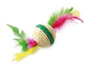 Bola Sisal para Gato com Pena 4,5cm