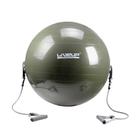 Bola Suíça P/ Pilates C/ Extensores Liveup Sports Ls3227 65Cm Cinza Bola Suíça P/ Pilates C/ Extensores Liveup Sports Ls3227 65Cm Cinza