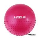 Bola Suiça U 65cm Metade Massagem Para Pilates Com Inflador Rosa Liveup