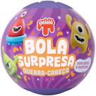 Bola Surpresa Quebra Cabeça 70 Gramas Monstrinhos - 4123 - GELELE Bola Surpresa Quebra Cabeça 70 Gramas Monstrinhos - 4123 - GELELE