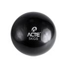 Bola Tonificadora T175 - Preto com 5Kg - Acte Sports