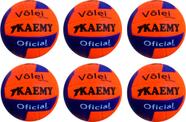 Bola Vôlei Star Orenji Com 06 Unidades Kaemy ML97