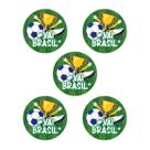 Bolacha de Chopp Porta Copos Vai Brasil Copa em EVA - 05 un