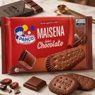 Bolacha Maizena Chocolate 400g Crocante 3 Pacotes Individuais Biscoito Sabor Chocolate
