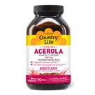 Bolachas mastigáveis de vitamina C Country Life Acerola 500mg 90 unidades