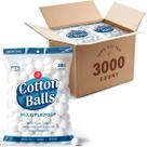 Bolas de algodão DecorRack 3000 Mini 100% algodão natural (3000)
