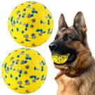 Bolas de cão FUSOTO para cães grandes, médios e pequenos, amarelas (2)