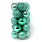 Bolas de enfeite de Natal Allgala 20 PK 8cm Turquesa